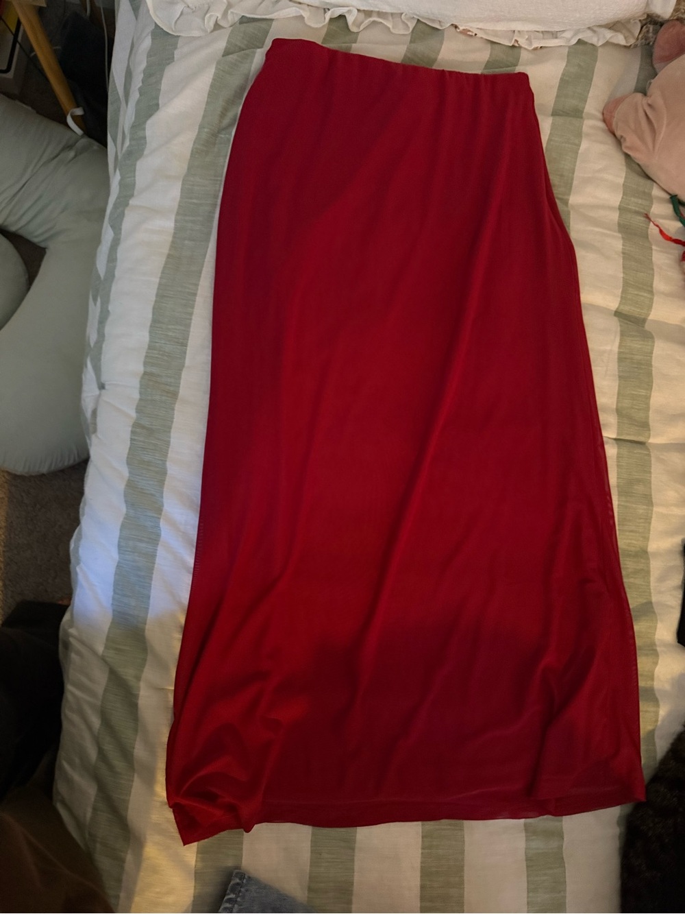 Princess Polly Red Maxi Skirt
